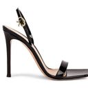 Gianvito Rossi  Ribbon Stiletto Heels in Black, never worn, size 6.5, leather Photo 0