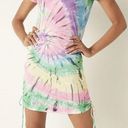 Victoria's Secret Victoria’s Secret pink ruched side dress VS RAINBOW TIE DIE  Photo 0