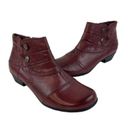 Earth Origins * Pembroke Ankle Comfort Boots Womens 10M Burgundy Zip Casual Booti Photo 1