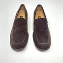 Loro Piana  Brown Suede Square Toe Moccasin Leather Loafer Size 37.5 / US 7 Photo 2