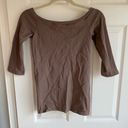 Bordeaux  Seamless Brown Top - One Size Photo 3