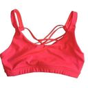 Marika tek Women's  Neon Coral Strappy Back Sports Bra Photo 0