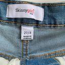 Skinny Girl  Jeans Size 27 / 4 High Rise 5 Button Fly Wide Leg Crop Stretch Jeans Photo 3