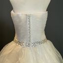 Women’s White Wedding Dress Tulle Ruffles Sweetheart Neckline Size 6 NWOT White Photo 5