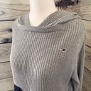 Tommy Hilfiger Tommy Jeans Grey & Navy Waffle Knit Cotton Hoodie Photo 1