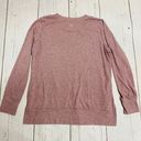 Alo Yoga Glimpse Split Long Sleeve Heathered Pink Size Large Photo 6