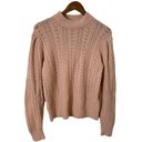 Wilfred NEW  Paragon Wool Cashmere Blend Puff Sleeve Pink Pullover Sweater Size S Photo 2