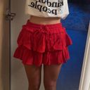 The Moon day+ red mini ruffle skirt Photo 0