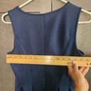 Apt. 9  Dress Womens Small Scuba Fit Flare Navy Blue White Midi Dress w/ POCKETS! Photo 8