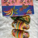 Farm Rio Colorful Toucan Crotchet Anatomic Sandals Photo 9