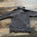 Free People  Medium BLACK AND WHITE  TWEED SWEATER COAT Slouchy Jacket Photo 6