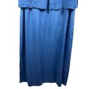 J Jill Purejill Linen Blue Lagonlook Minimalist Maxi Sleeveless Dress XL Tall Photo 5