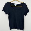 Fresh Produce  Women's Crinkle Short Sleeve T Shirt Top Black Size M Photo 0