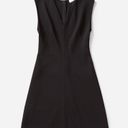 Everlane  The Sleeveless V-Neck Flare Dress Black Womens 4 Photo 9