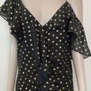 Sam Edelman Metallic Dot Cold Shoulder Dress NWT Photo 4