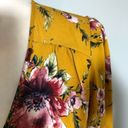 Xhilaration NWOT Gold Yellow Floral Long Sleeved Smocked Dress Photo 4