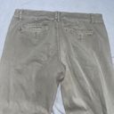 Pilcro  Pants Womens 27 Hyphen Chino Mid Rise Tan Pockets Stretchy Slim Tapered Photo 8