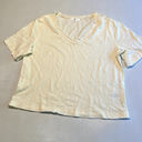 BP .‎ Womens T Shirt Cream Size XXS V Neck Crop Short Sleeve Photo 0