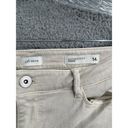 J.Jill  Denim jeans Women's 14P Cropped Authentic Fit Capri Beige Raw Hem Photo 1