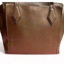 Nine West  Chelsea Three Compartment Tote Brown Cognac Handbag Photo 6