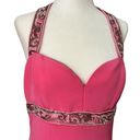 Oleg Cassini Women’s Vintage  Black Tie Neiman Marcus pink beaded dress size 10 Photo 1