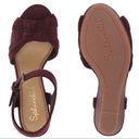 Anthropologie Splendid  Nada plum suede platform wedge open-toe heels Photo 5