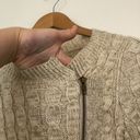 Stitch Fix 41 HAWTHORN  Jasilla Cardigan Oatmeal Beige Full Zip Sweater WOOL Etc Photo 5