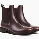 Krass&co NEW Thursday Boot . Duchess Leather Chelsea Flat Slip On Ankle Boot Brown US 9 Photo 1