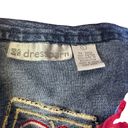 Dress Barn  Vintage Denim Jean Teacher School Zip Up Vest Large Photo 3