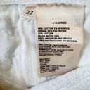 L'Agence NEW L’Agence Nadia High Rise Cropped Straight Blanc White Capri Jeans Size 27/2 Photo 11