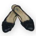 Barney’s New York HTF: Barneys New York Coop ꧁ Slingback Ruffled Leather Ballet Flats ꧂ Black Photo 13