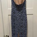 Dress the Population  Periwinkle Sequin Maxi Halter Gown / Prom Gown Size Small Photo 11