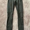 Spanx  Women’s Faux Leather Moto Leggings Grey Low Rise Size XSmall Photo 1