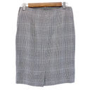 Ralph Lauren  Black Label Pencil Skirt Glen Plaid Black White Wool Silk Women 2 Photo 1