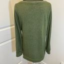 Cyrus  Green Sweatshirt Zippered Pockets Long Length Tunic Photo 3