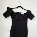 Amanda Uprichard  Sia Mini Dress in Black sz P Photo 4