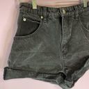 Rolla's  Mirage Black Denim Jean Shorts High Rise Loose Fit Size 26 Photo 7