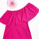 Tuckernuck  Pomander Place X Florencia One Shoulder Ruffle Midi Dress Fuchsia Photo 4