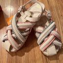 Farm Rio  Zigzag Stitch Sandal in Off White NWT Size 9 Photo 10