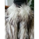 Ci Sono  Women's Brown Acrylic & Polyester Collared Long Sleeve Faux Fur Jacket S Photo 3