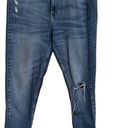 ZARA  Basic Z1975 Denim High Rise Size 8 Raw Hem Skinny Jeans Distressed Size 8 Photo 2