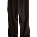 Lulus  Catch a Crutch black fringe crop womens pants L Photo 3