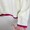 Juicy Couture Juicy by  Cream Turtleneck Sweater with Pink and Red Crown Detail L Photo 5