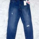 Judy Blue High Waist Distressed Boyfriend Pull On Blue Denim Jegging 1/25 NWT Photo 3