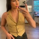 Urban Outfitters Cropped pinstripe halter neck vest Photo 0