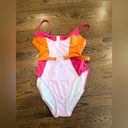 Solid & Striped  Spencer Color block One Piece Bathing Suit Size Large U0772 Photo 5