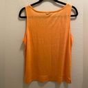 J.Jill  Orange 100% Linen Tank Top Size Medium Photo 7