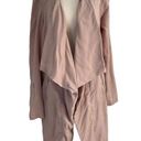 Nicole Miller  Women Size XL Sweater Cardigan Blazer Mauve Zip Pocket (30-878) Photo 0