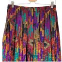 Anne Klein Vintage  II Silk Pleated Midi Skirt Size Medium Photo 2