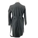 Banana Republic  Women’s Black Cotton Belted Trench Coat Medium Photo 5